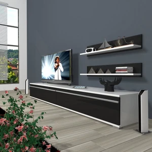 Eko 4 Mdf Std Tv Ünitesi Tv Sehpası Beyaz Siyah