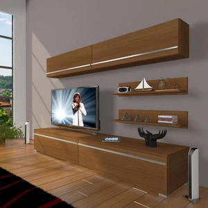 Eko 5 Mdf Std Tv Ünitesi Tv Sehpası Naturel Ceviz