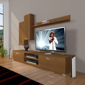Eko 7 Mdf Dvd Tv Ünitesi Tv Sehpası Naturel Ceviz
