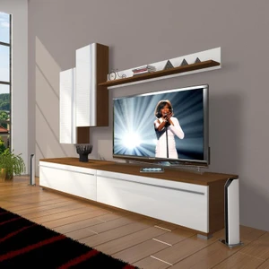 Eko 7 Mdf Std Tv Ünitesi Tv Sehpası Ceviz Beyaz