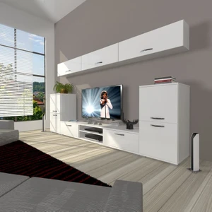 Eko 9 Mdf Dvd Tv Ünitesi Tv Sehpası Parlak Beyaz