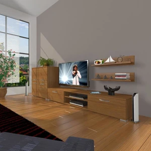 Eko On Slm Dvd Tv Ünitesi Tv Sehpası Naturel Ceviz