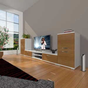Eko On2 Mdf Dvd Tv Ünitesi Tv Sehpası Beyaz Ceviz
