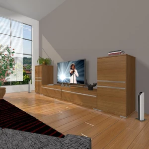 Eko On2 Mdf Std Tv Ünitesi Tv Sehpası Naturel Ceviz