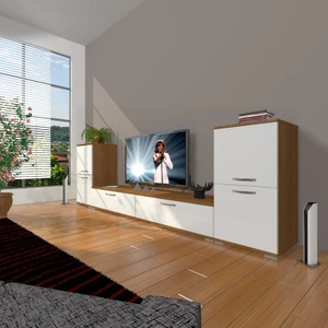 Eko On2 Slm Std Tv Ünitesi Tv Sehpası Ceviz Beyaz