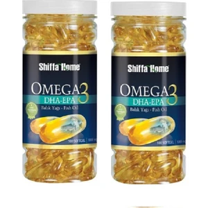 Shiffa Home Omega 3 Balık Yağı 100 Kapsül   2 Adet