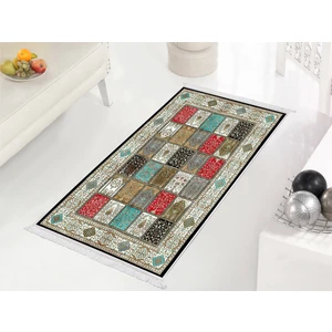 İnci Dijital Saçaklı Yıkanabilir Kaymaz Taban Halı 1831 Desen 1 80 x 200