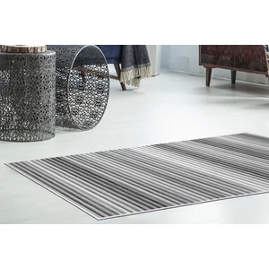 İpek Saçaksız Yıkanabilir Kaymaz Taban Yolluk Halı  2121 Gri 80X200