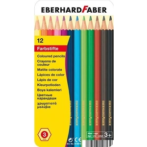 Eberhard-Faber 12li EFA kuruboya kalemi, 3mm mine - metal kutu