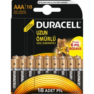 Alkalin AAA İnce Kalem Pil 18'li 