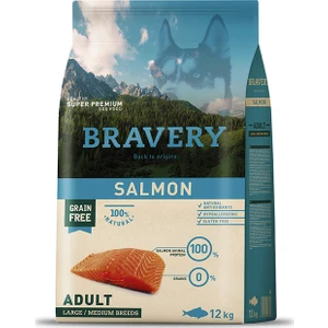 Somon Balıklı Büyük/Orta Taneli Yetişkin Köpek Maması 12Kg