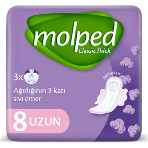 Kalın Ped Klasik Uzun 8 Adet