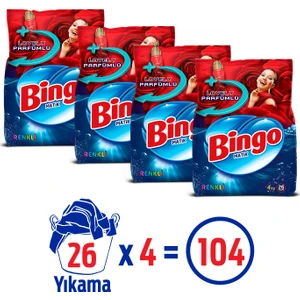 Renkli 4kg Toz Ekonomi Paketi 4'lü