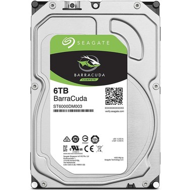正常動作品Seagate Barracuda 6TB HDD Seagate BarraCuda 3.5 6TB SATA 3.0 5400RPM Hard Disk Fiyatı