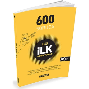 Hız Yayınları 8. Sınıf 600 Soruda İlk Dönem