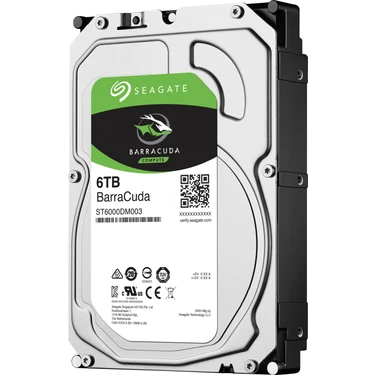 Seagate BarraCuda 3.5 6TB SATA 3.0 5400RPM Hard Disk Fiyatı