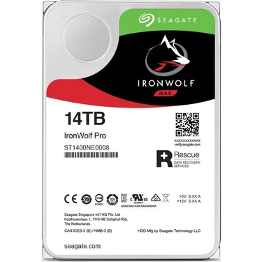 Seagate IronWolf Pro 14TB 7200RPM 256MB Cache SATA 6.0GB/s Fiyatı