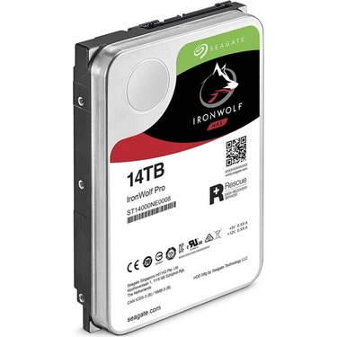 内蔵型ハードディスクドライブ Seagate IronWolf Pro 14TB ST14000NE0008 Seagate IronWolf Pro 14TB 7200RPM 256MB Cache SATA 6.0GB/s Fiyatı