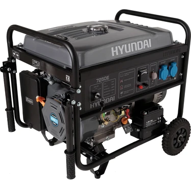 Hyundai Hhy7250E Benzinli Monofaze Marşlı Jeneratör 7,5