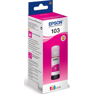 Epson 103 EcoTank 65 Ml Kırmızı ( Magenta ) Mürekkep Kartuş
