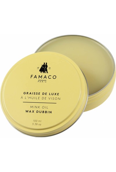 Famaco Paris Dubbin Wax Yağlı Deriler İçin Bakım Cilası 100 ml Renksiz