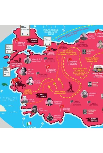 Yapıştırrco Türkiye Milli Mücadele Haritası