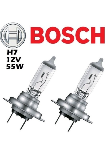 Bosch H7 12V 55W Far Ampülü 2 Adet Set