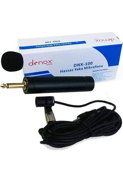 Denox Dnx-100 Hassas Kondenser Yaka Mikrofonu
