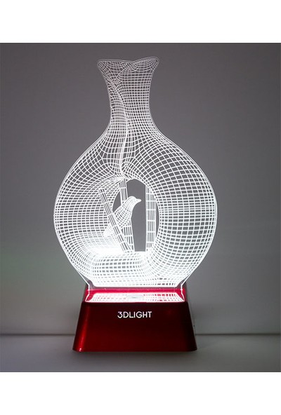 3D Light Vase 3D Lamba