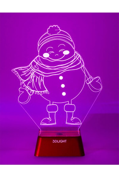3D Light Noel Çocuk Gece Lambası