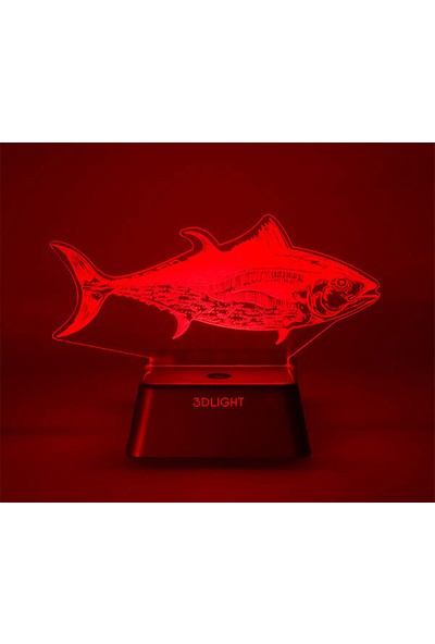 3D Light Balık Gece Lambası