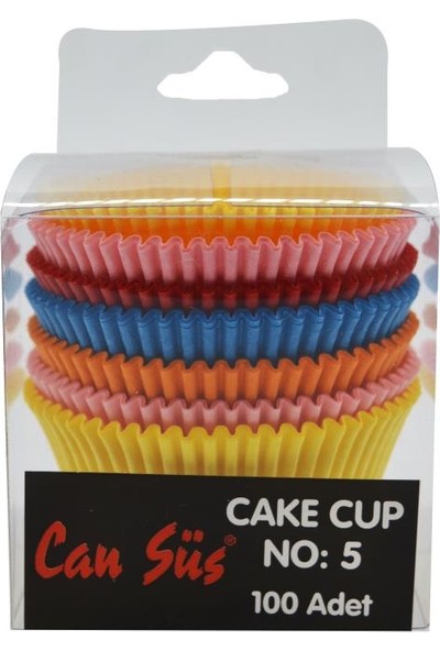Cansüs No:5 100lü Kağıt Muffin Cupcake Kalıpları Asorti