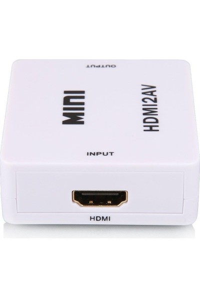 Blueway HDMI To RCA 2 AV Çevirici Dönüştürücü HDMI2AV Video Adaptör