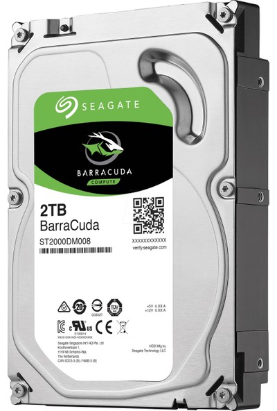 Seagate BarraCuda 2TB 7200RPM 256MB Sabit Disk ST2000DM008