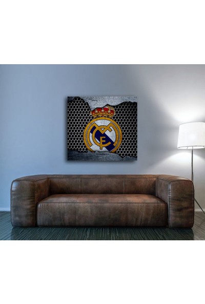 Tablo Kanvas Real Madrid Bayrak Tablo