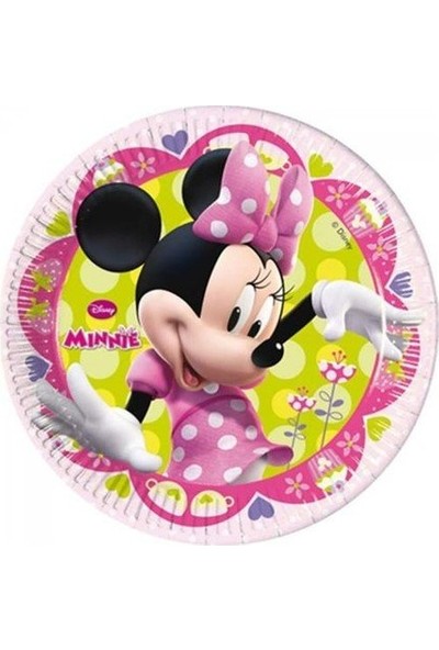 Parti Feneri Minnie Mouse Tabak 8 Adet 23 cm.