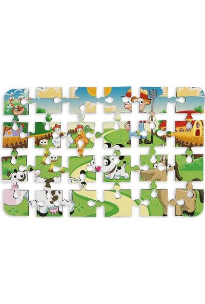 Maketçiniz Çiftliğim 24 Parça Ahşap Puzzle