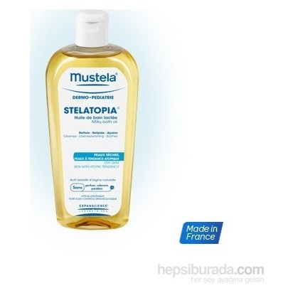 Mustela stelatopia milky bath oil