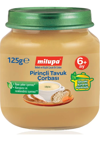 Pirinçli Tavuk Çorbası Kavanoz 125 g 6+ Ay