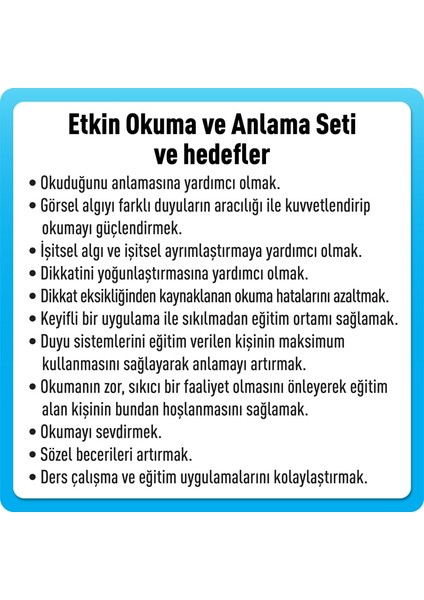 Adeda Yayıncılık Adeda Etkin Okuma ve Anlama / Okumayı Güçlendirme Seti 1. Kademe 6-7 Yaş - Osman Abalı