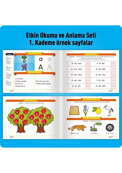 Adeda Yayıncılık Adeda Etkin Okuma ve Anlama / Okumayı Güçlendirme Seti 1. Kademe 6-7 Yaş - Osman Abalı