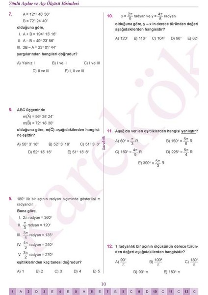 11. Sınıf Matematik Soru Bankası