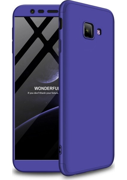 Samsung Galaxy J4 Core Kılıf Double Dip 360 Protective Lacivert