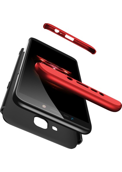 Samsung Galaxy J4 Core Kılıf Double Dip 360 Protective Lacivert