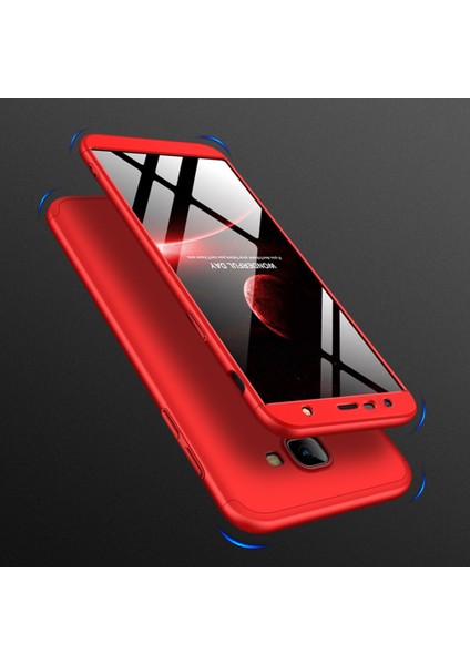 Samsung Galaxy J4 Core Kılıf Double Dip 360 Protective Lacivert