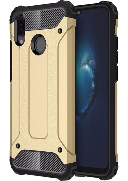 Huawei P Smart 2019 Kılıf Rugged Armor Gold