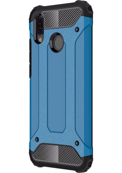 Huawei P Smart 2019 Kılıf Rugged Armor Mavi