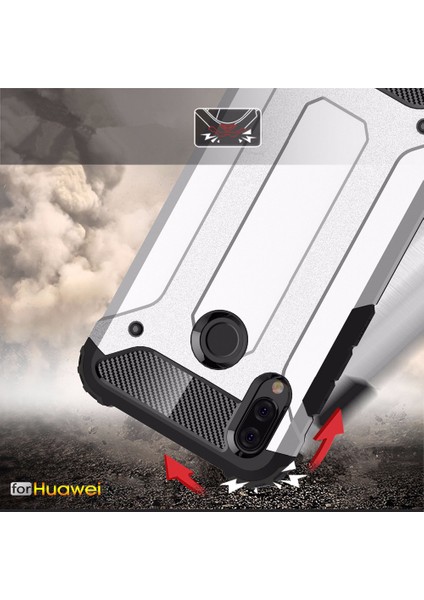 Huawei P Smart 2019 Kılıf Rugged Armor Siyah