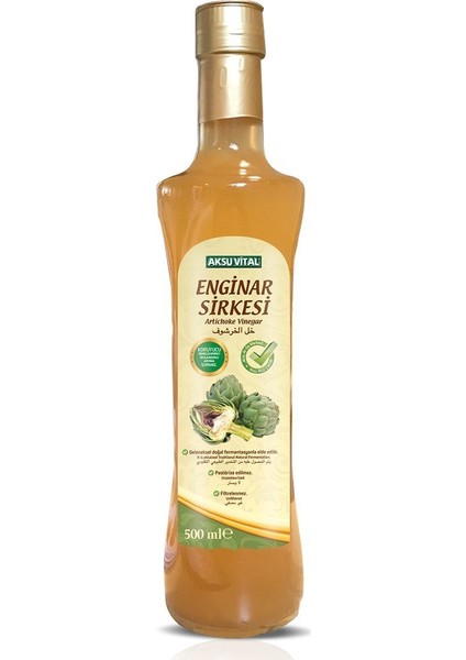 Aksuvital Enginar Sirkesi 500 ml