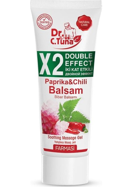 1106011 Dr.C.Tuna İki Kat Etkili Biberli Masaj Jeli 125 ml